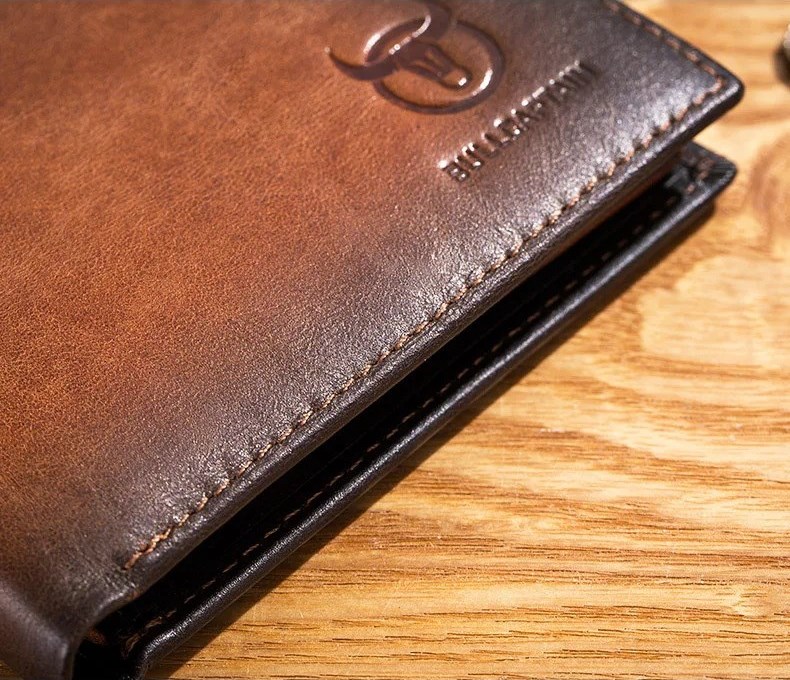 Кожаный мужской кошелек, Мужской бумажник их натуральной кожи